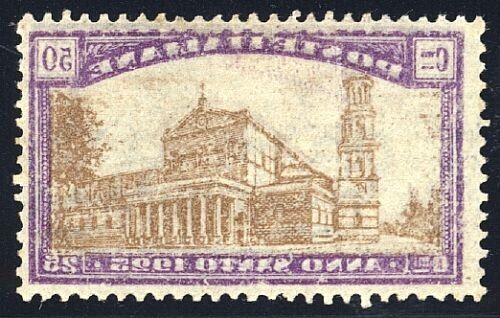 1924 Regno d'Italia - Anno santo 1925 50 cent. decalco MNH**