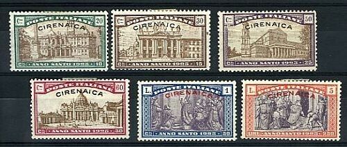 1925 Colonie italiane (Cirenaica) - Anno Santo serie completa sei valori MH*