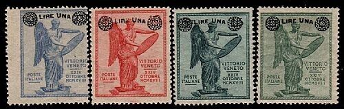 1924 Regno d'Italia - Serie completa Vittoria con soprastampa e decalco MH*