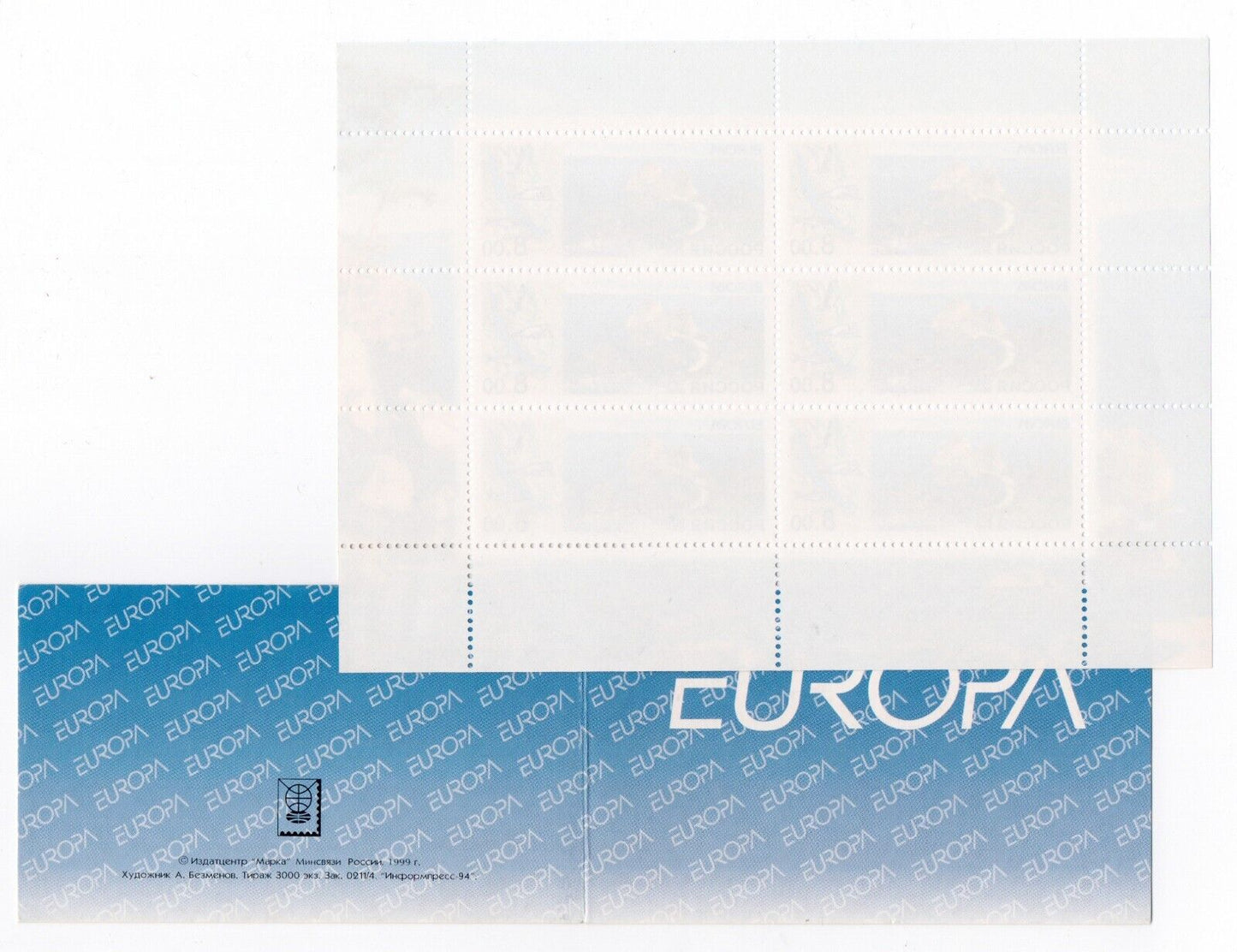 2001 - Europa CEPT (Russia) - Acqua ricchezza naturale, libr. + minif. MNH**