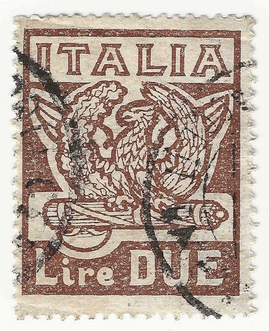 1923 Regno d'Italia - Anniversario Marcia su Roma, 2 L. bruno usato