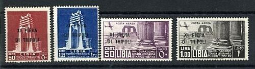 1937 Colonie (Libia) - Serie completa Fiera Tripoli ordinaria + aerea MH*