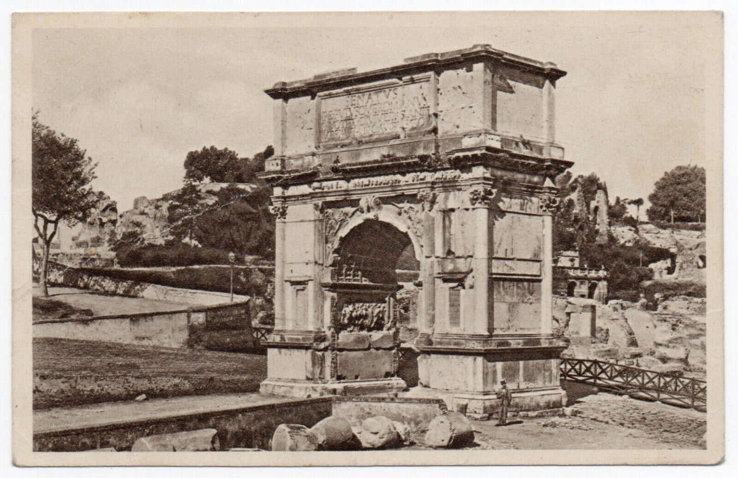 Vaticano - Cartolina 75 c. rosso serie "Giardini" 1933 per la Svizzera 29.3.34