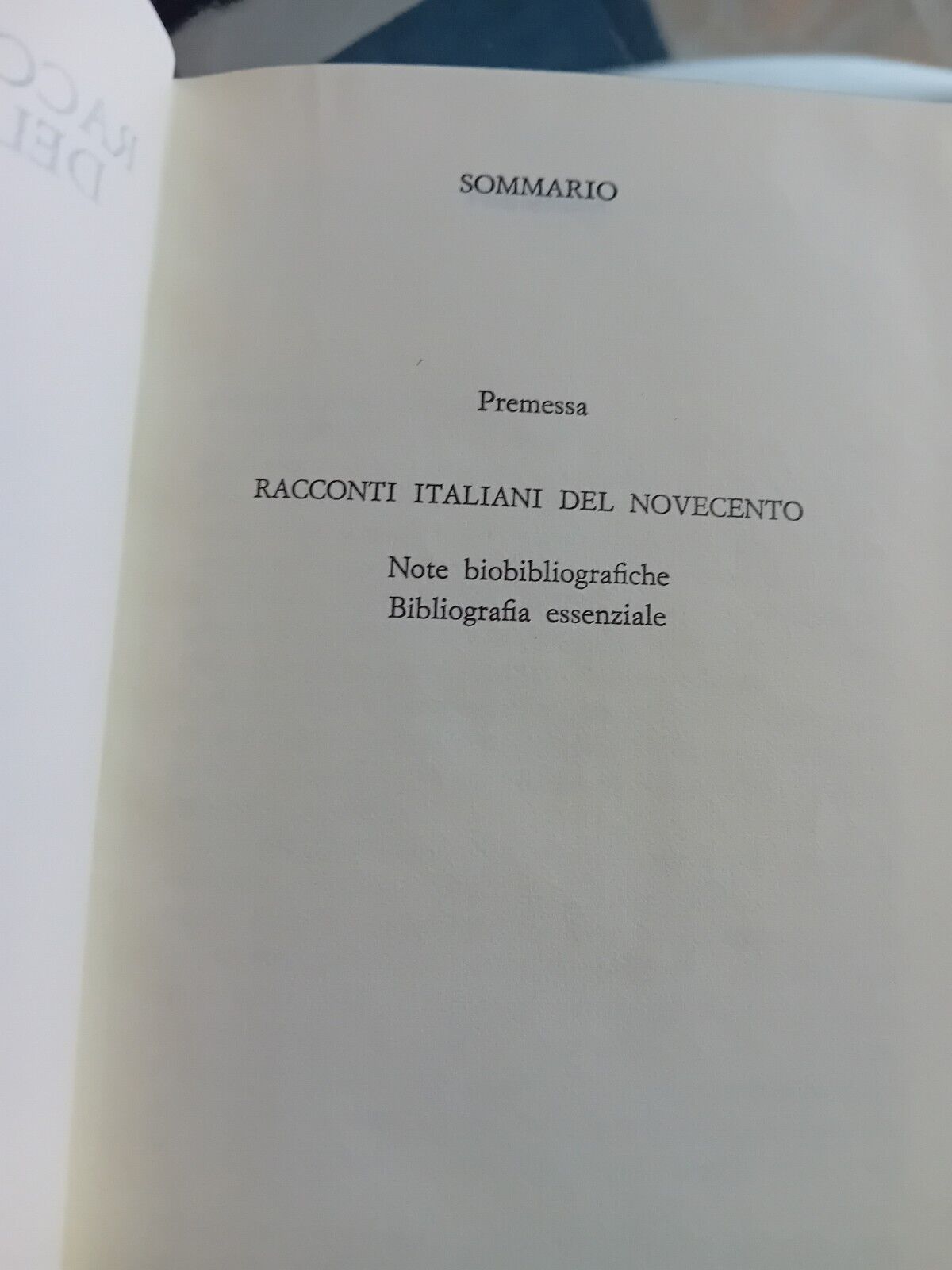 ITALIAN STORIES OF THE TWENTIETH CENTURY Meridiani Mondadori 1983