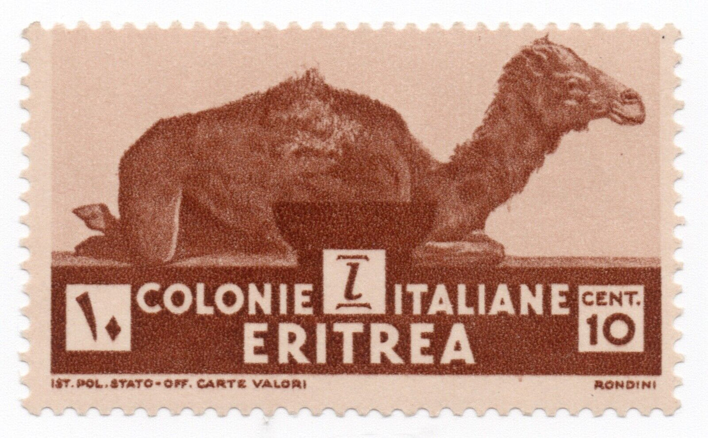 1933 - Italian colonies (Eritrea) - Pictorial series, 10 c. brown MNH**