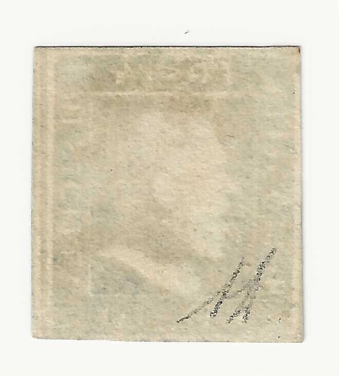 1859 Antichi Stati (Sicilia) - 10 gr. azzurro cupo usato pos. 37, stampa fluida