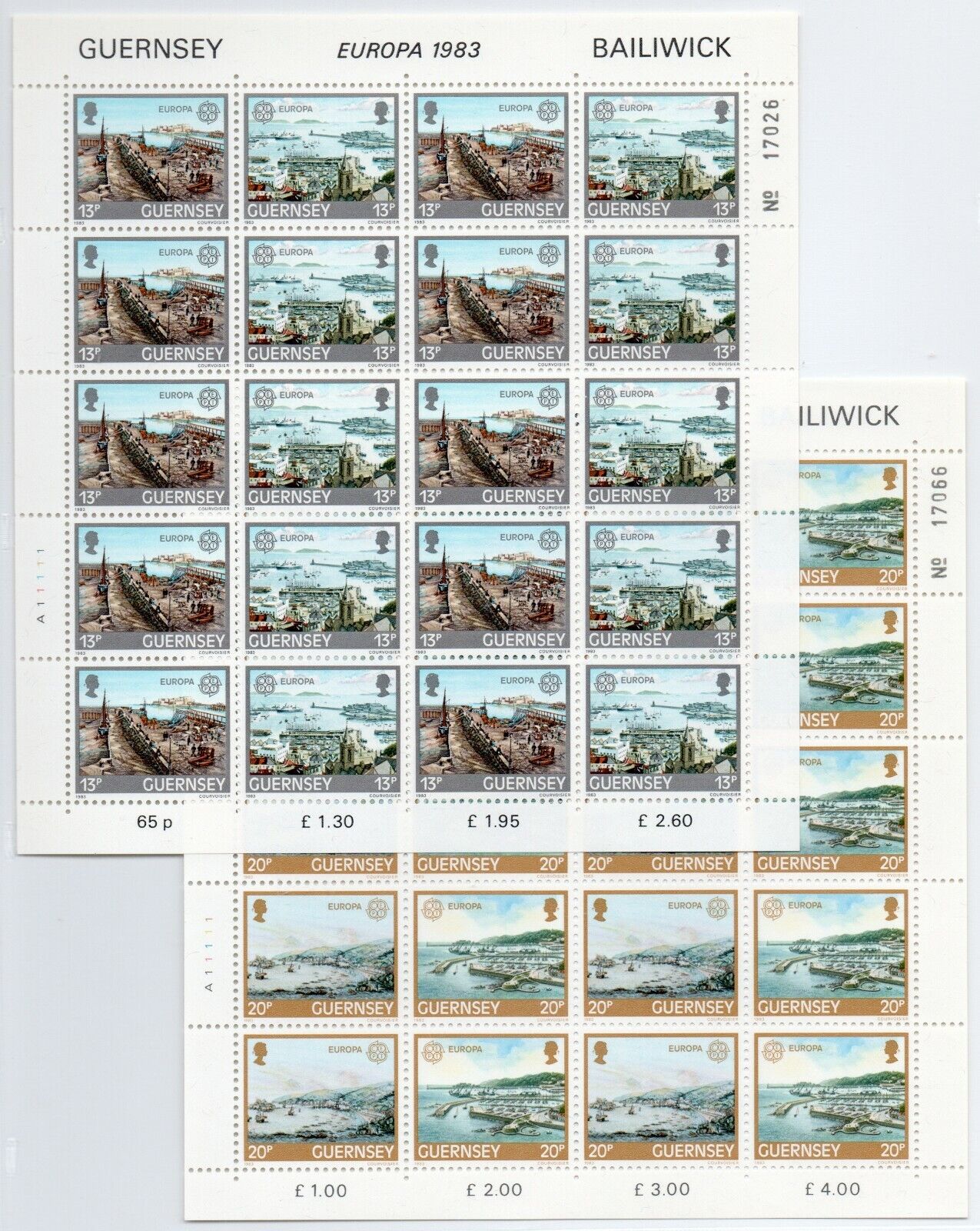 1983 - Europa CEPT (GIRO COMPLETO) - Opere genere umano, minifogli e fogli MNH**