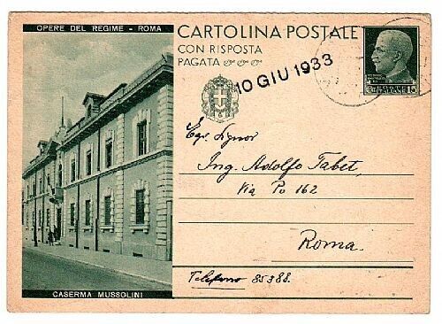 1932 Regno d'Italia - Cartolina postale 15 + 15 c. Case Mutilati per città