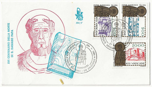 Vaticano - FDC 27 novembre 1983 - 16° Centenario morte S. Damaso papa