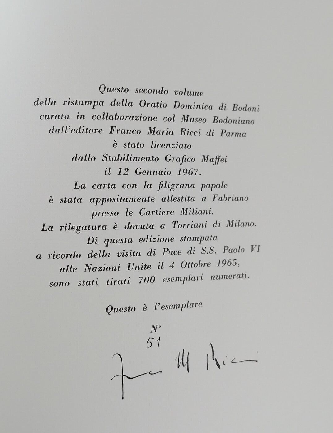 Franco Maria Ricci - U. Thant Paul VI, Oratio Dominica in clv. language 1967