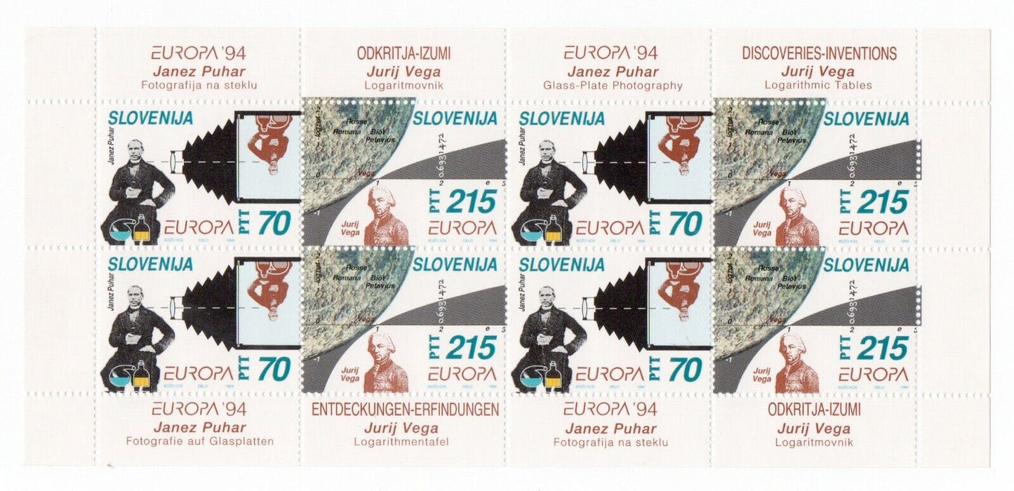 1994 - Europa CEPT (Slovenia) - L'Europa e le scoperte, minifoglio MNH**