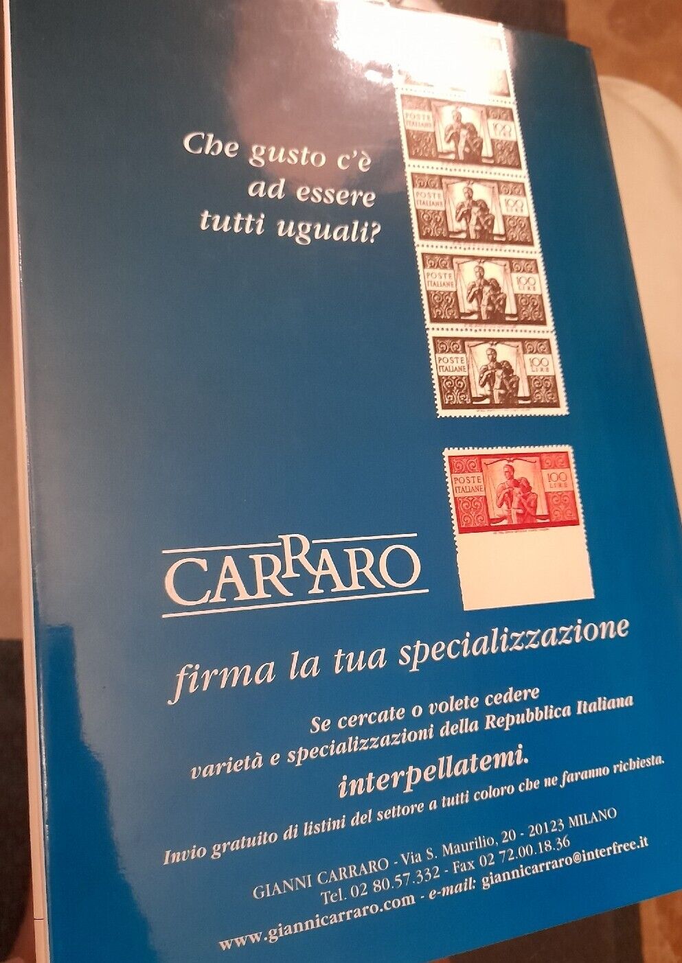 The 100 Lire of the Democratic Party - G. Carraro L. Sirotti ed. Sassone 2003 edition