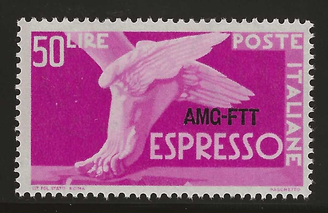 1950 Trieste A (AMG-FTT) - 50 L. Espresso serie Democratica MNH**