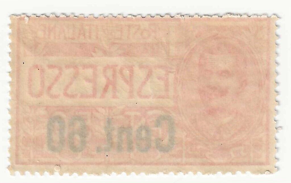 1922 Regno d'Italia - Espresso 60 c. su 50 c. rosso soprastampato MNH**