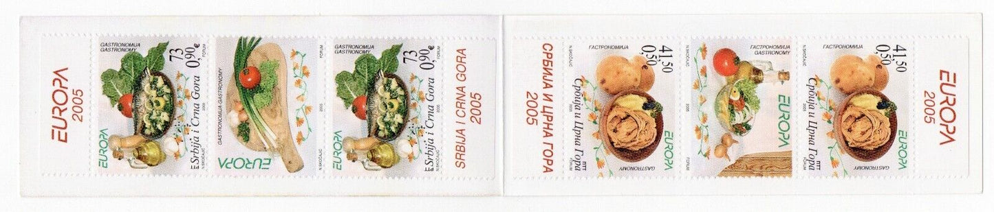 2005 - Europa CEPT (Serbia Montenegro) - Gastronomia, libretto MNH**