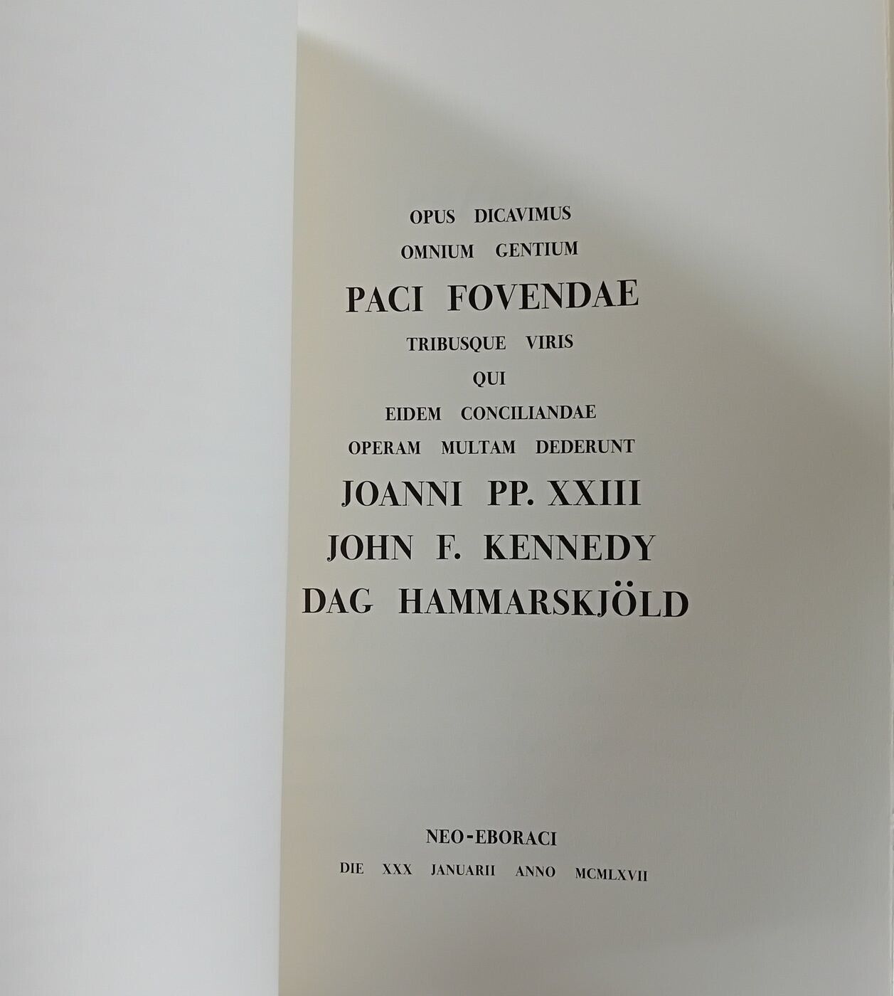 Franco Maria Ricci - U. Thant Paul VI, Oratio Dominica in clv. language 1967