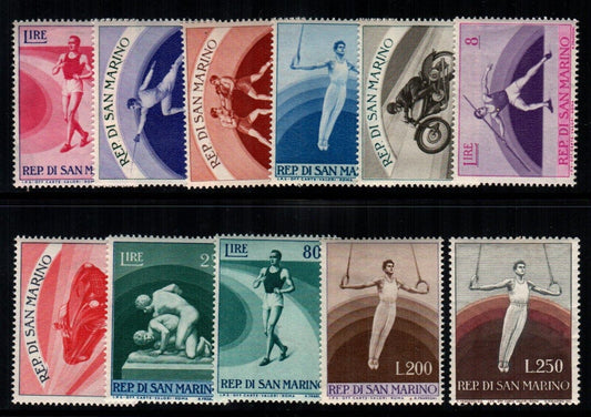 1954/55 San Marino - Propaganda sportiva II emissione serie completa MNH**