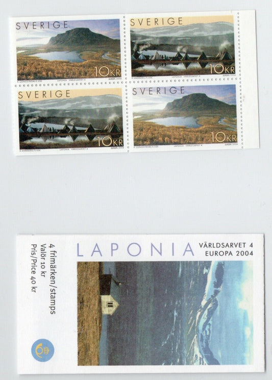 2004 - Europa CEPT (Svezia) - Le vacanze, libretto + doppia coppia MNH