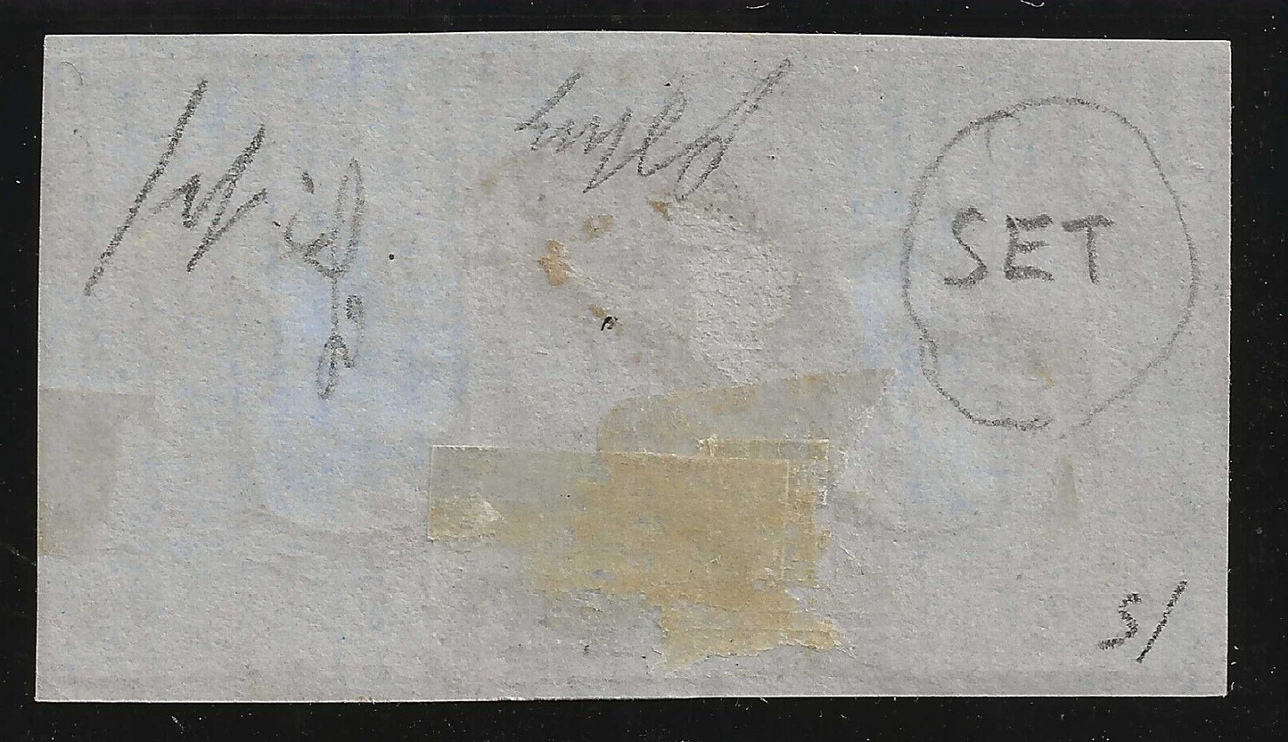 1859 Antichi Stati (Sardegna) - 20 c. indaco oltremare IV emissione firma Oliva