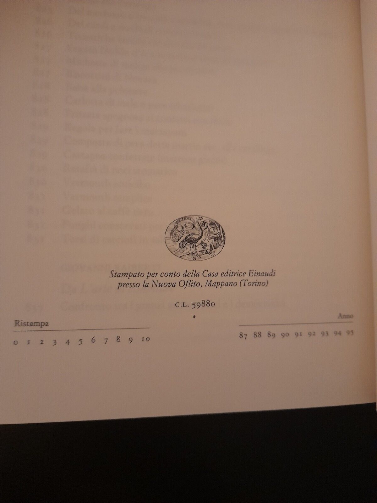 Emilio Faccioli L'ARTE DELLA CUCINA IN ITALIA - Millenni Einaudi