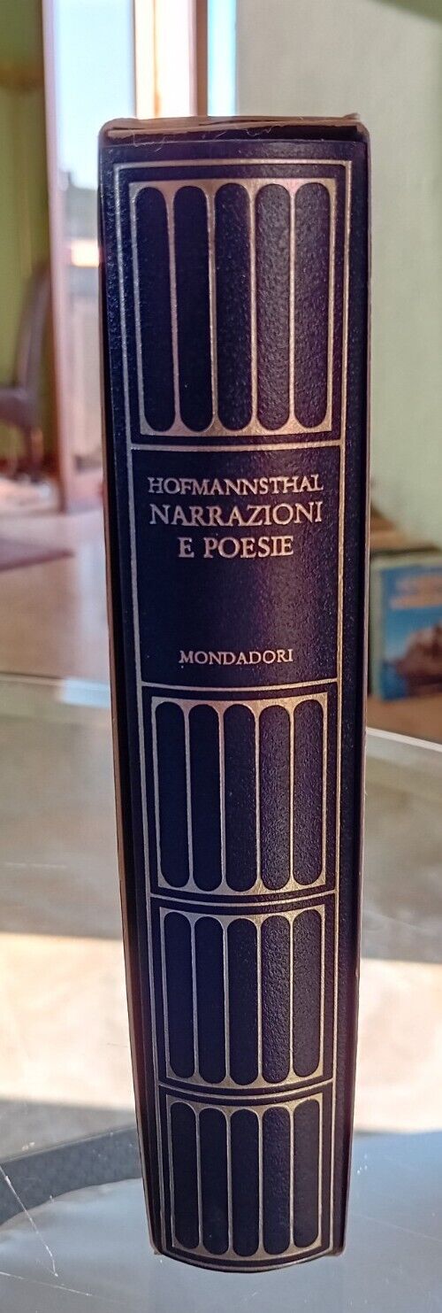 Hofmannsthal NARRATIONS AND POEMS - Meridiani Mondadori