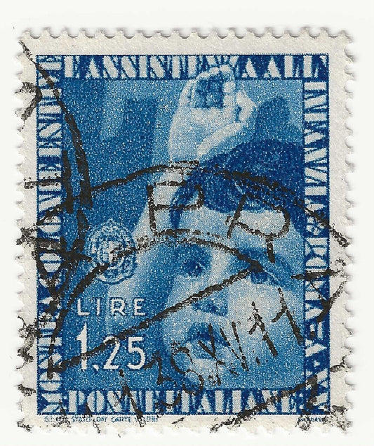 1937 - Regno d'Italia - Mostra colonie estive, 1,25 azzurro usato