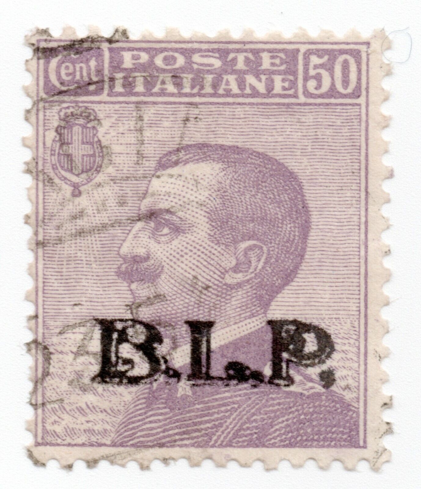 1922 - Regno d'Italia - BLP II tipo, 50 c. violetto usato