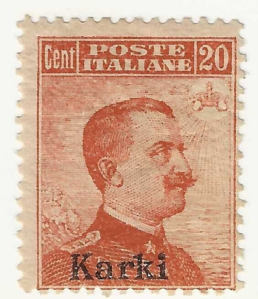 1912 Egeo (Karki) - 20 cent. arancio Carchi MH*