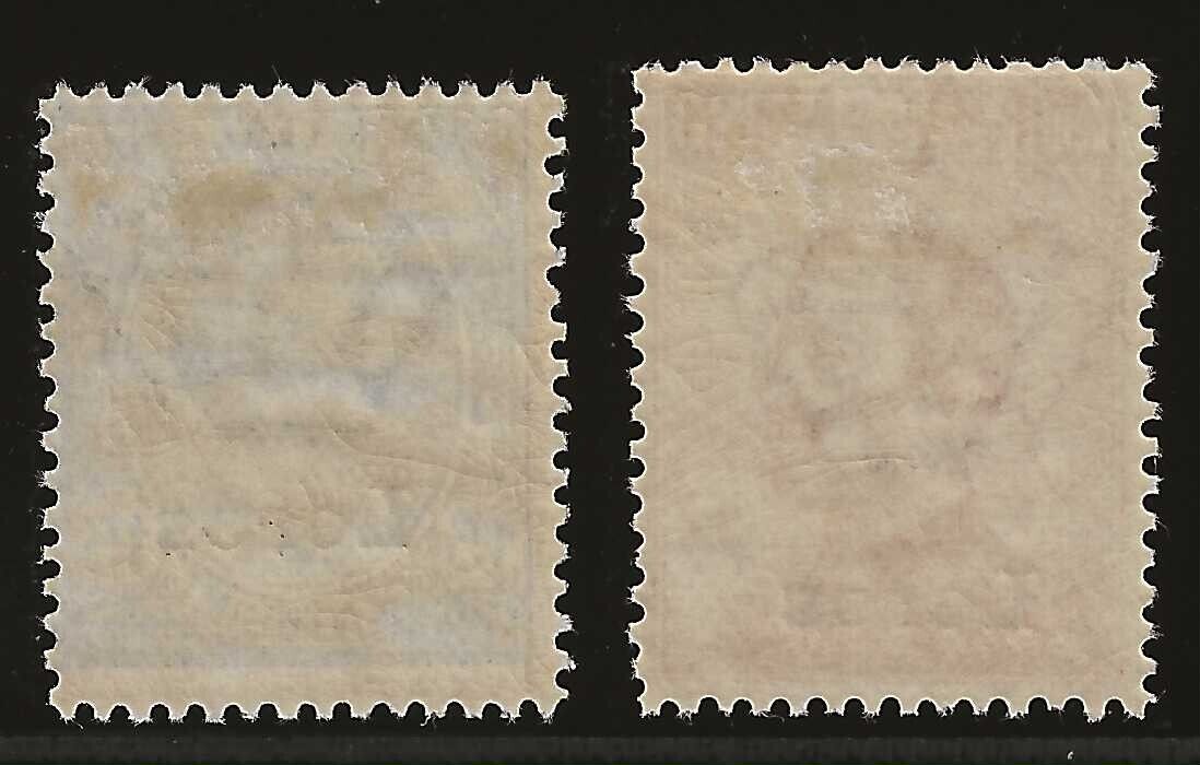 1921/22 Isole dell'Egeo (Leros) - 20 c. Michetti e 15 c. Leoni soprastampati MH*