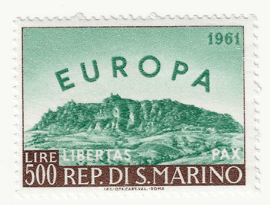 1961 Saint-Marin - Europe Unie 500 L. vert et marron MNH**