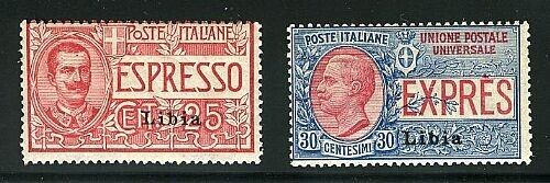 1915 Colonie (Libia) - Serie completa Espressi 25 e 30 cent. MNH**