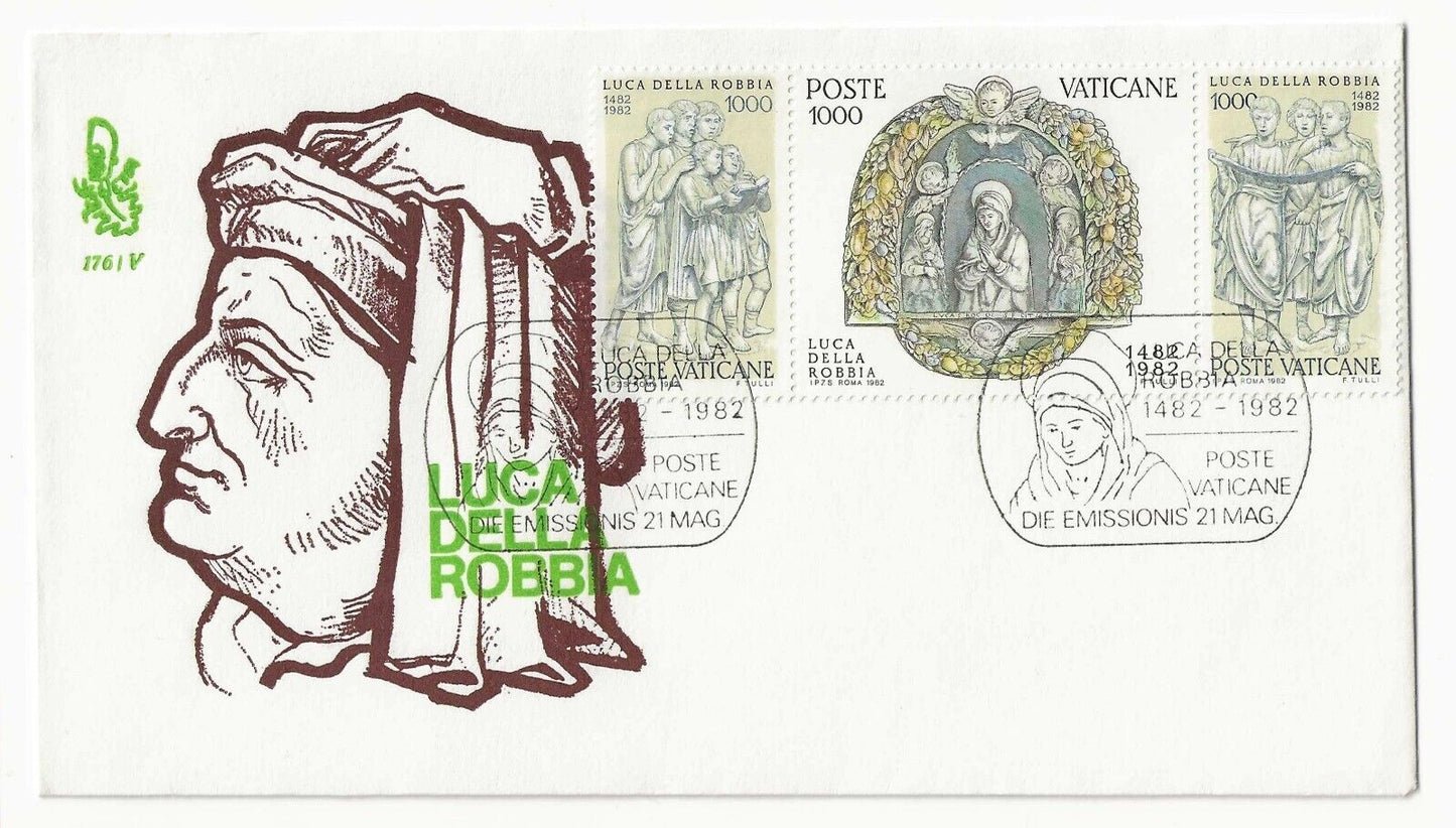 Vaticano - FDC 21 maggio 1982 - 5° Centenario morte S. Luca della Robbia