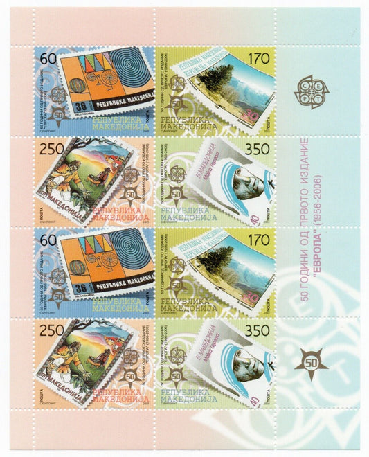 2005 - Europa CEPT (Macedonia) - Minifoglio di due blocchi MNH**