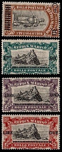 1924 San Marino - Pro combattenti serie completa 4 valori MNH**