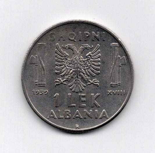 1939 - Regno d'Italia (Albania) - 1 Lek SPL