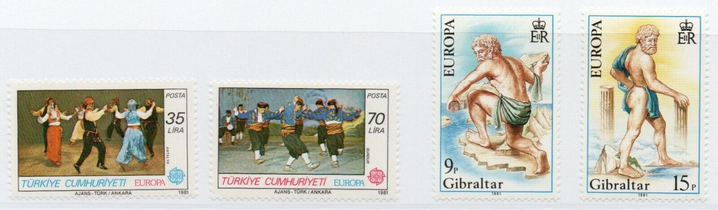 1981 - Europa CEPT (Anno completo) - Folclore, 35 paesi - 69 valori MNH**