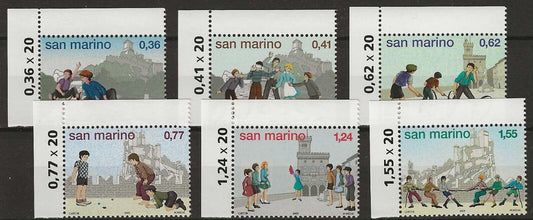 2003 Saint-Marin - Amarcord, ensemble complet de 6 valeurs MNH**