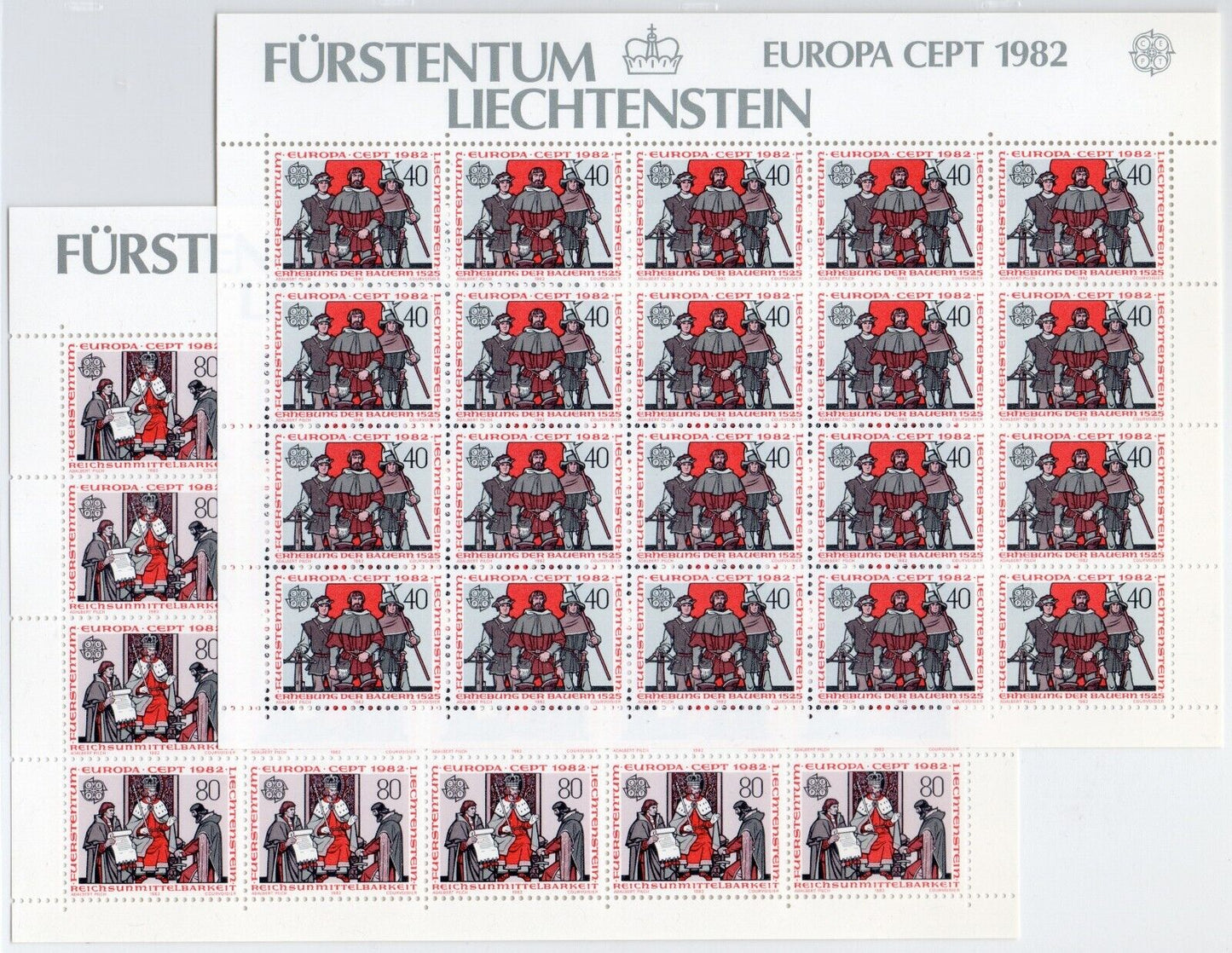 1982 - Europa CEPT (Giro completo) - Avvenimenti storici 16 paesi 28 es. MNH**