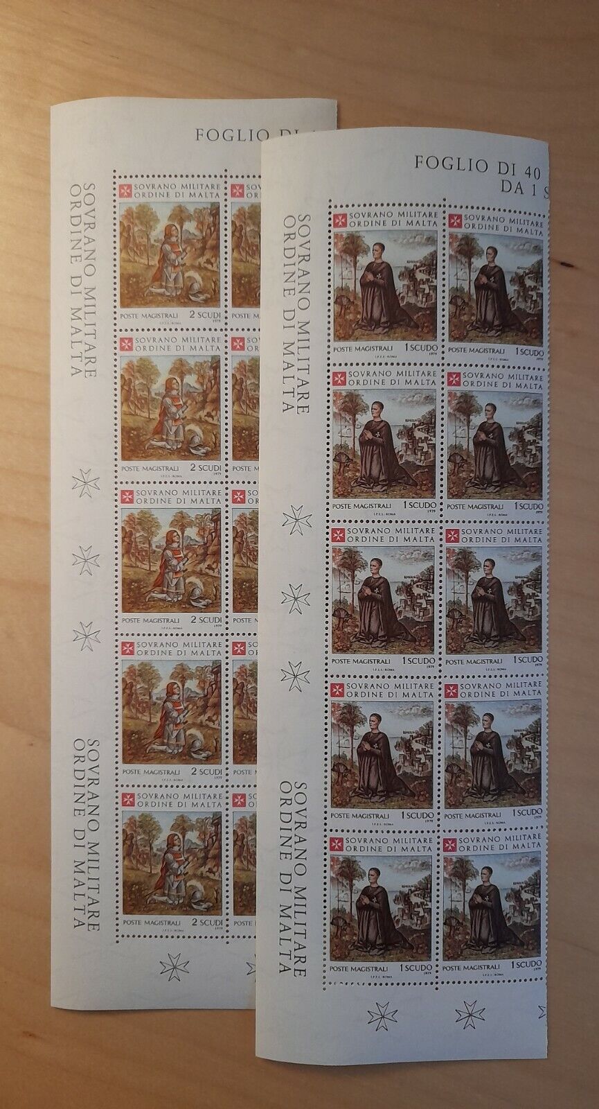 1979 - Ordine di Malta (SMOM) - Annata completa in blocchi di 10 + BF13 MNH**