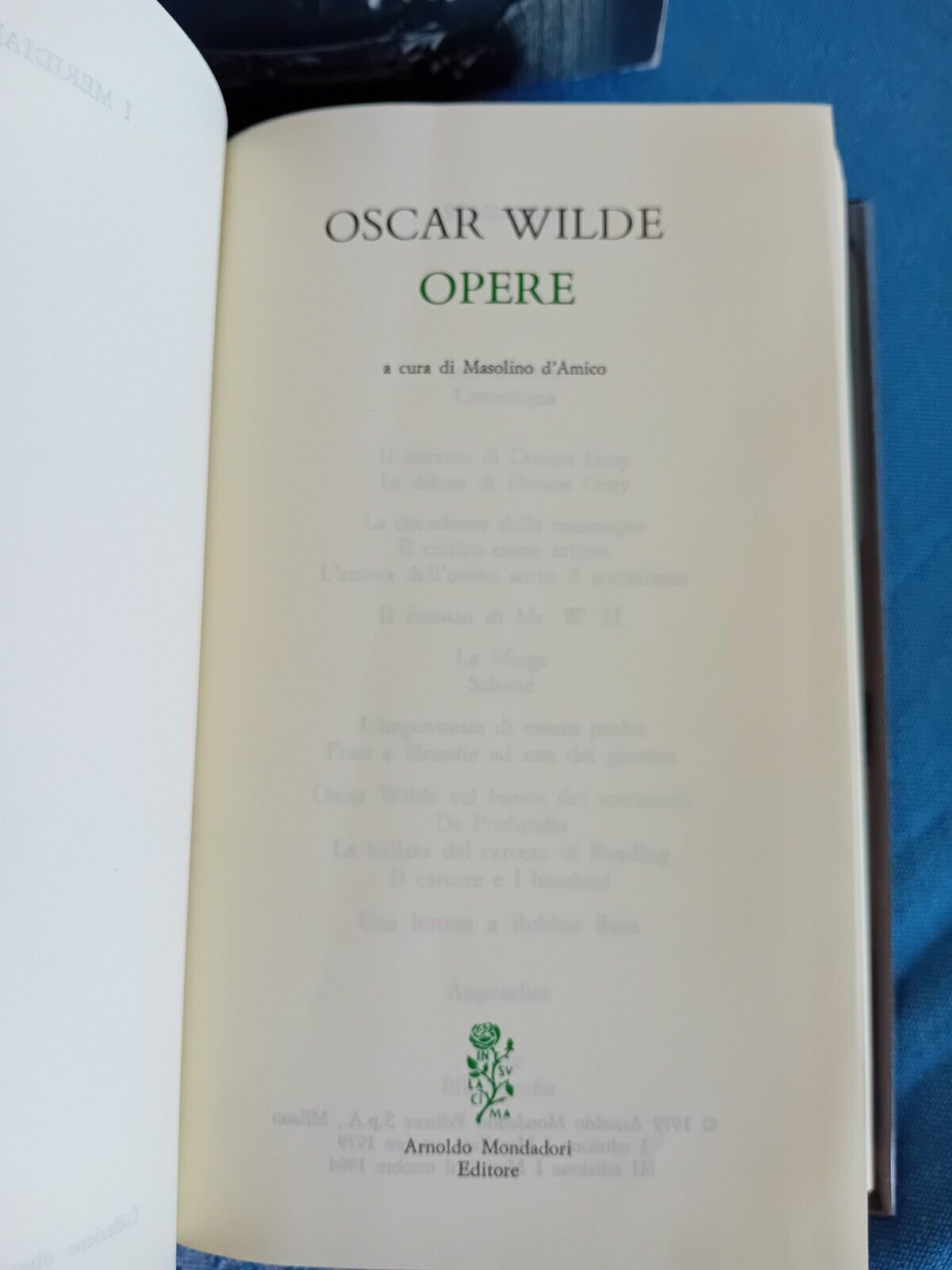 O. Wilde OPERE - Meridiani Mondadori