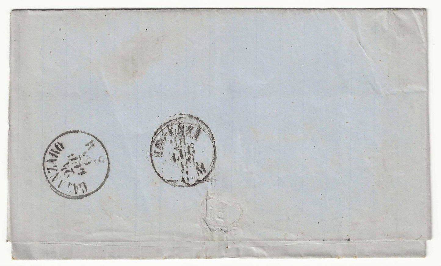 Regno - 15 c. 1863 (II tipo) su piego per Altamura con annullo Rossano 22 LUG 63