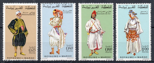 1968 - Marocco (Regno) - costumi tradizionali, 4 valori MNH**