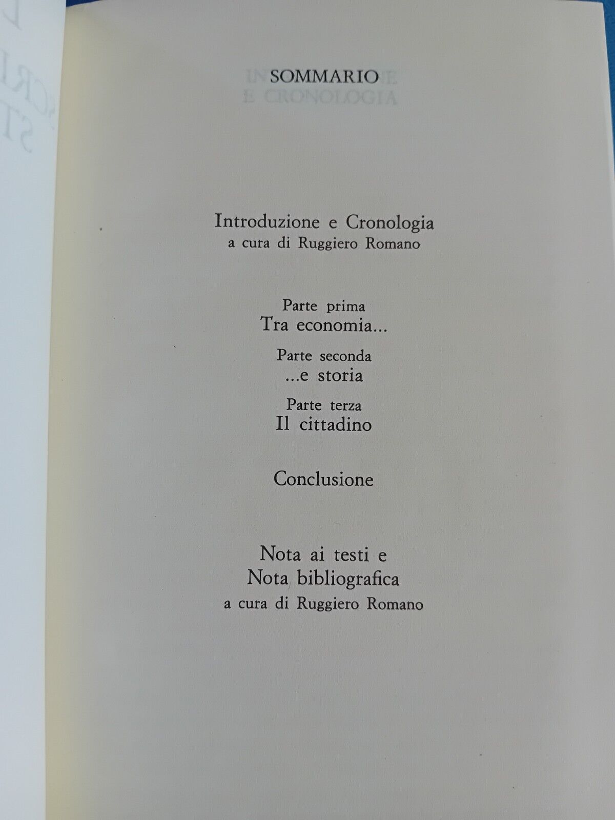 Einaudi ECONOMIC, HISTORICAL AND CIVIL WRITINGS - Meridiani Mondadori 1983