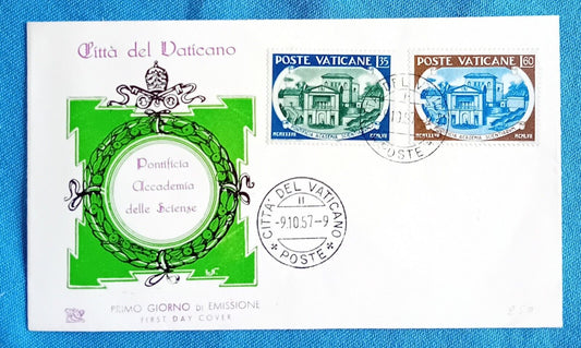 1957 Vaticano - Pontificia Accademia delle Scienze Busta FDC