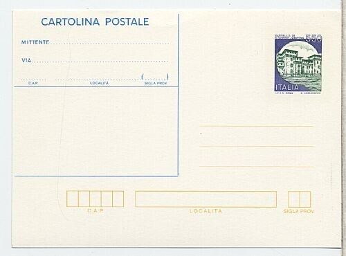 1990 Repubblica - Cartolina postale 550 L. serie castelli San Giorgio nuova