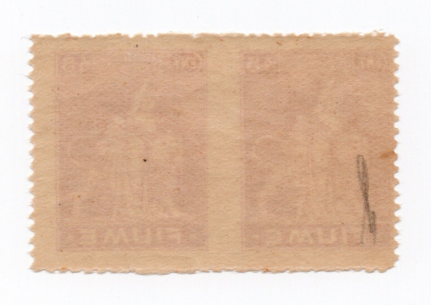 1919 - Royaume d'Italie (Fiume) - Allégories, paire 45 c. variété d'orange MLH