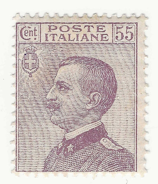 1917 Regno d'Italia - 55 cent. violetto bruno Vittorio Emanuele III MNH**