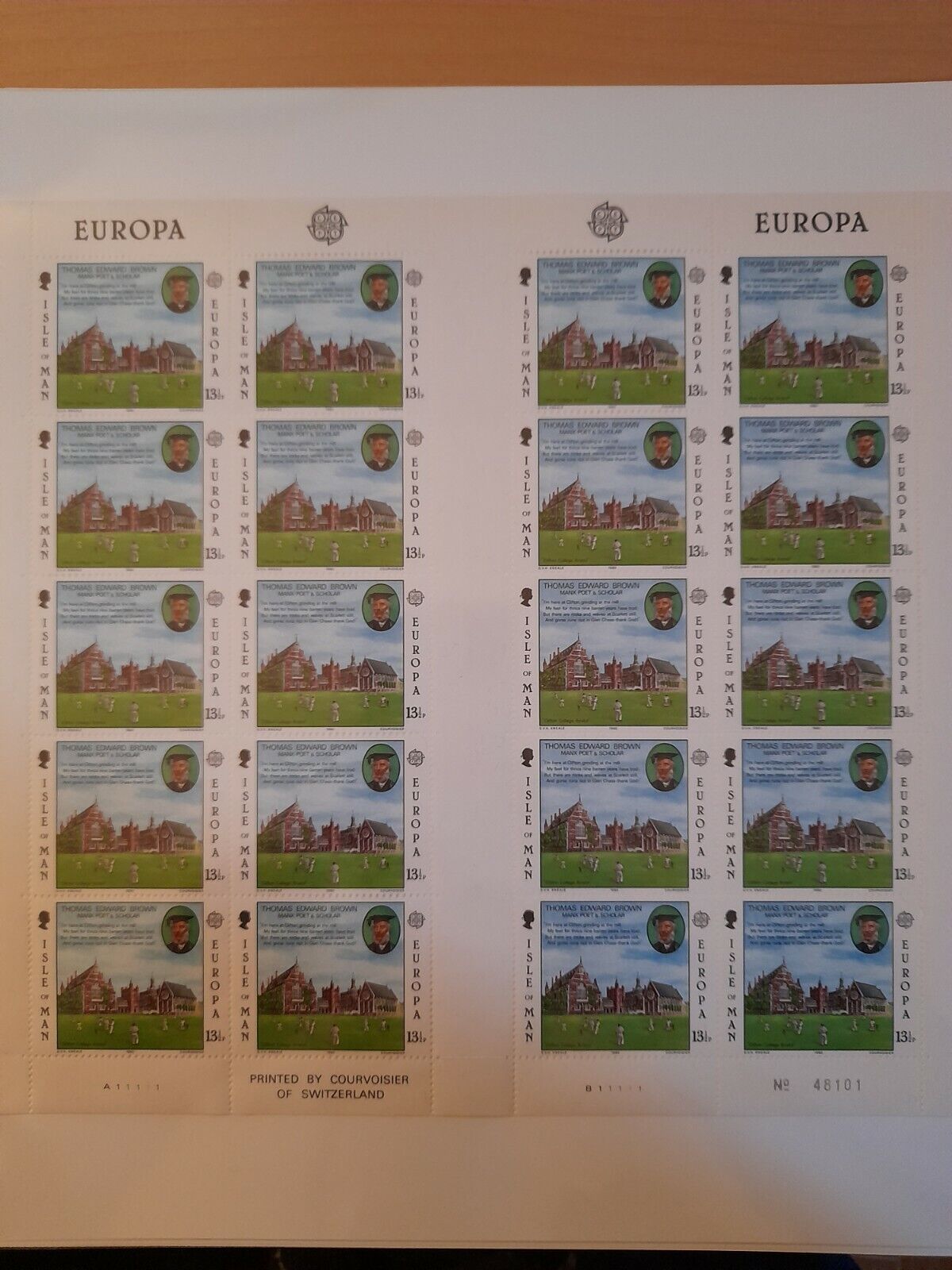 1980 - Europa CEPT (GIRO COMPLETO) - Personaggi celebri, Minifogli + BF MNH**