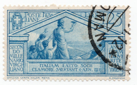 1930 - Regno d'Italia - Bimillenario della nascita di Virgilio, 1,25 L. usato