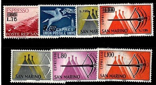 1965 San Marino - Serie completa espressi 57-66 MNH**